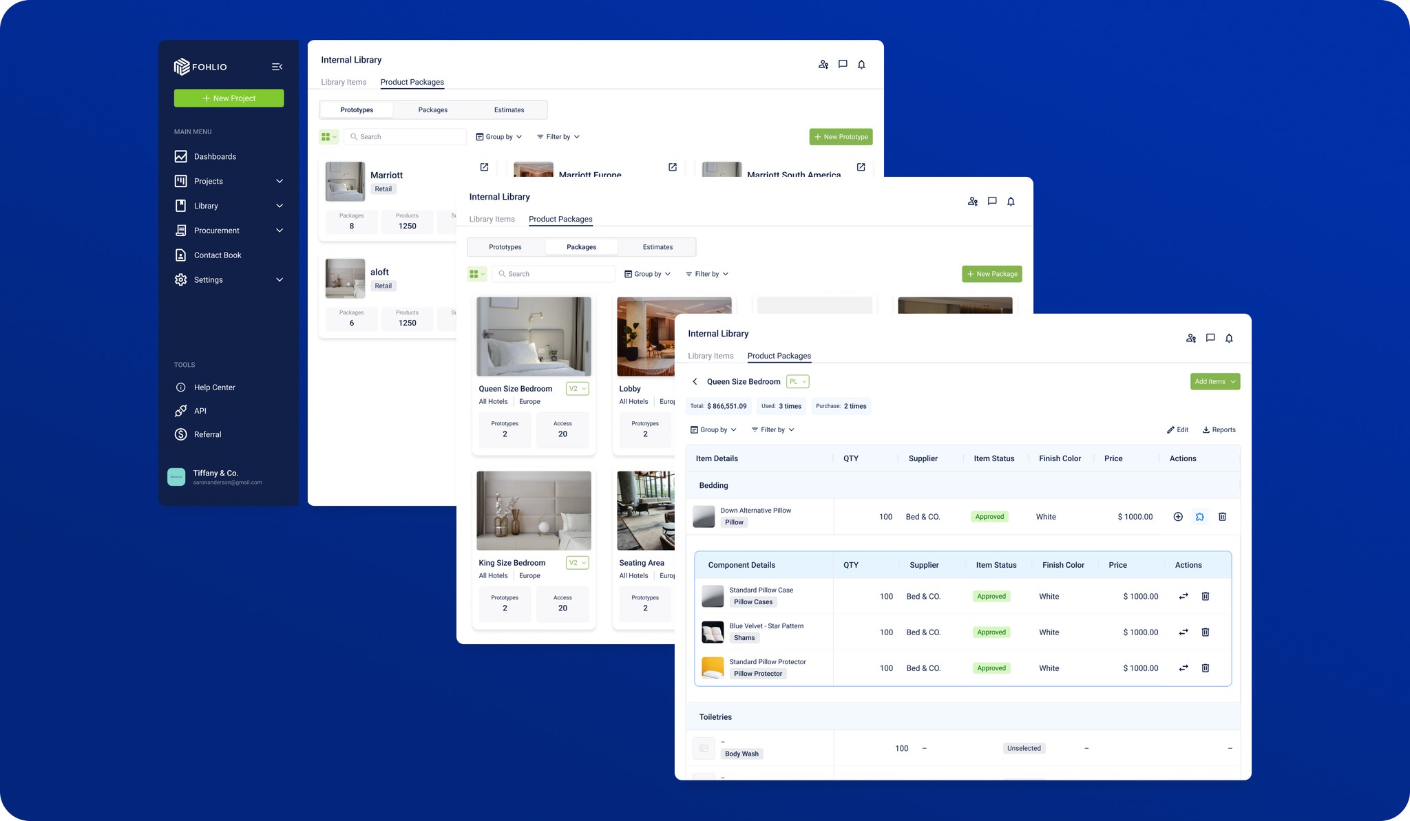 Fohlio — Prototypes & Packages